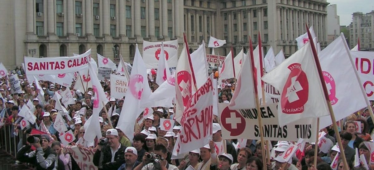 Protest Sanitas amenință cu proteste dacă Guvernul nu majorează salariile din Sănătate cu cel puțin 15%