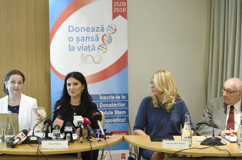 Ministerul Sănătăţii va plăti taxe de 8.300 euro în acest an pentru ca România să aibă acces la registrele internaţionale cu donatorii de celule stem hematopoietice