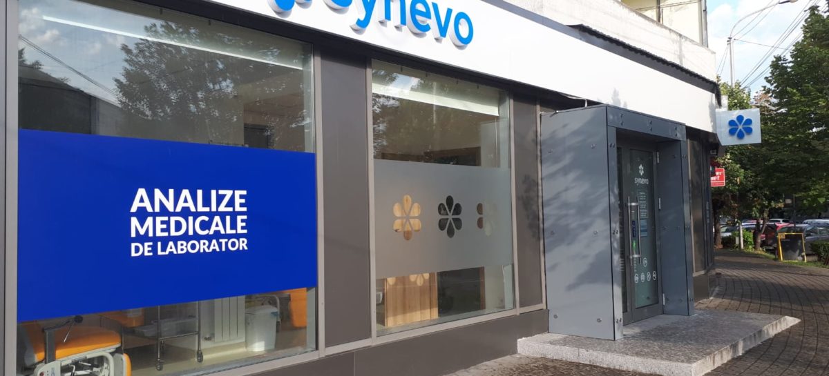 Centru de recoltare Focsani exterior Synevo România, prezentă în toate județele din zona de Est a țării după inaugurarea centrului de recoltare în Vrancea
