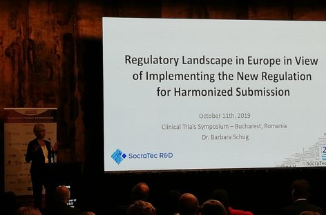 Simpozionul de Studii Clinice 2019 | Dr. Barbara Schug (SocraTec R&D): Este nevoie de mai multă colaborare între statele membre pentru a susţine realizarea de studii clinice în UE