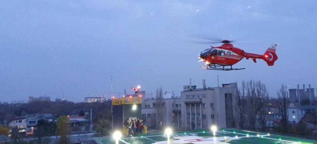 heliport Noul heliport al Spitalului Universitar, situat pe Blocul Operator Central, a devenit operațional