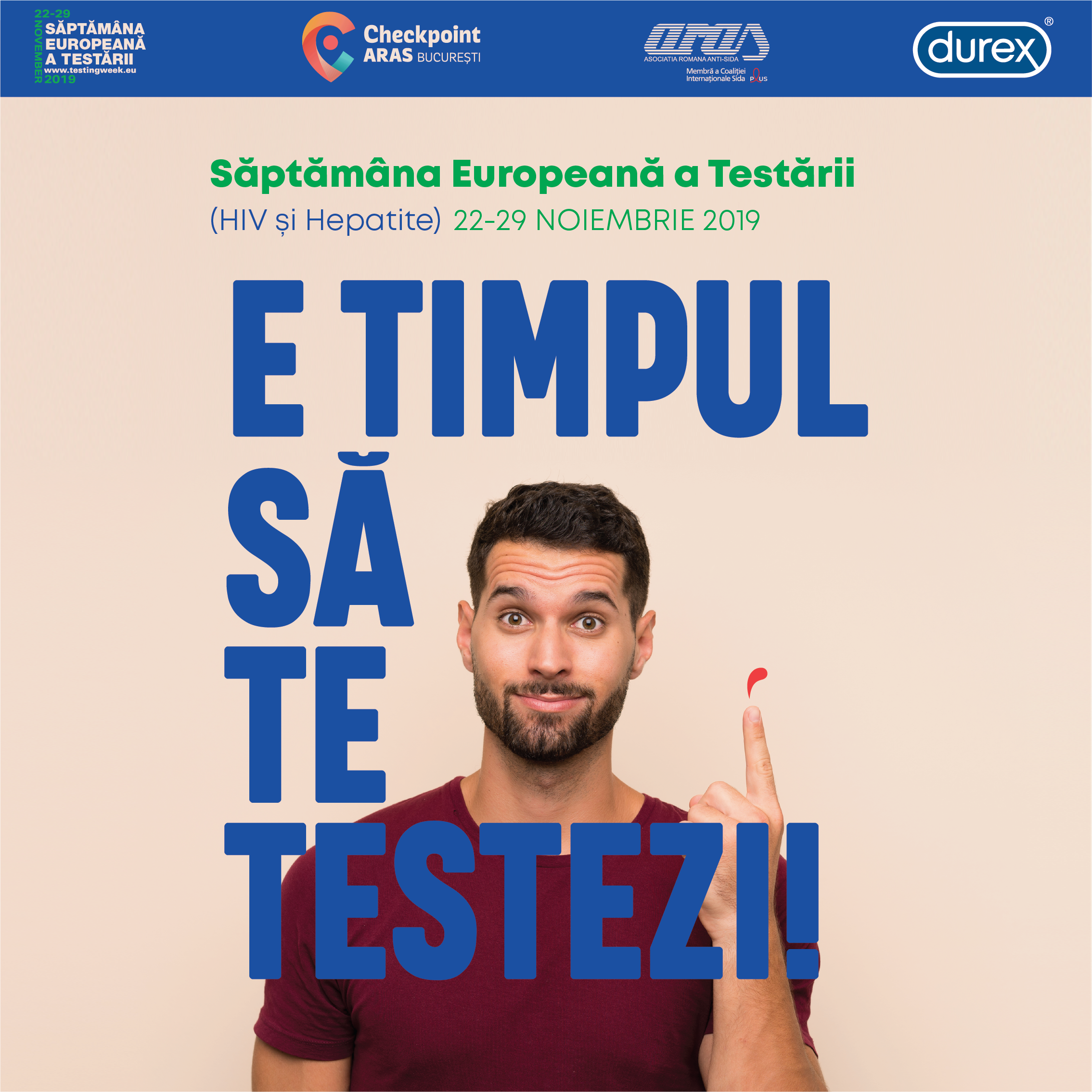 E TIMPUL SĂ TE TESTEZI! - o campanie ARAS & Co în cadrul Săptămânii Europene a Testării pentru HIV şi hepatite