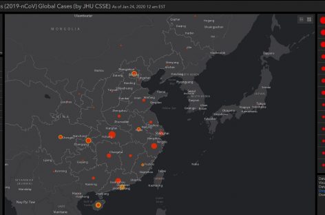 Coronavirusul Wuhan: A apărut harta cu răspândirea cazurilor în timp real
