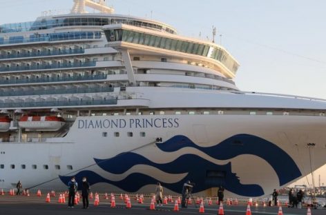 Vasul de croazieră Diamond Princess a devenit sediul unui “experiment natural” în privinţa coronavirusului: una din 4 persoane testate este infectată cu Covid-19