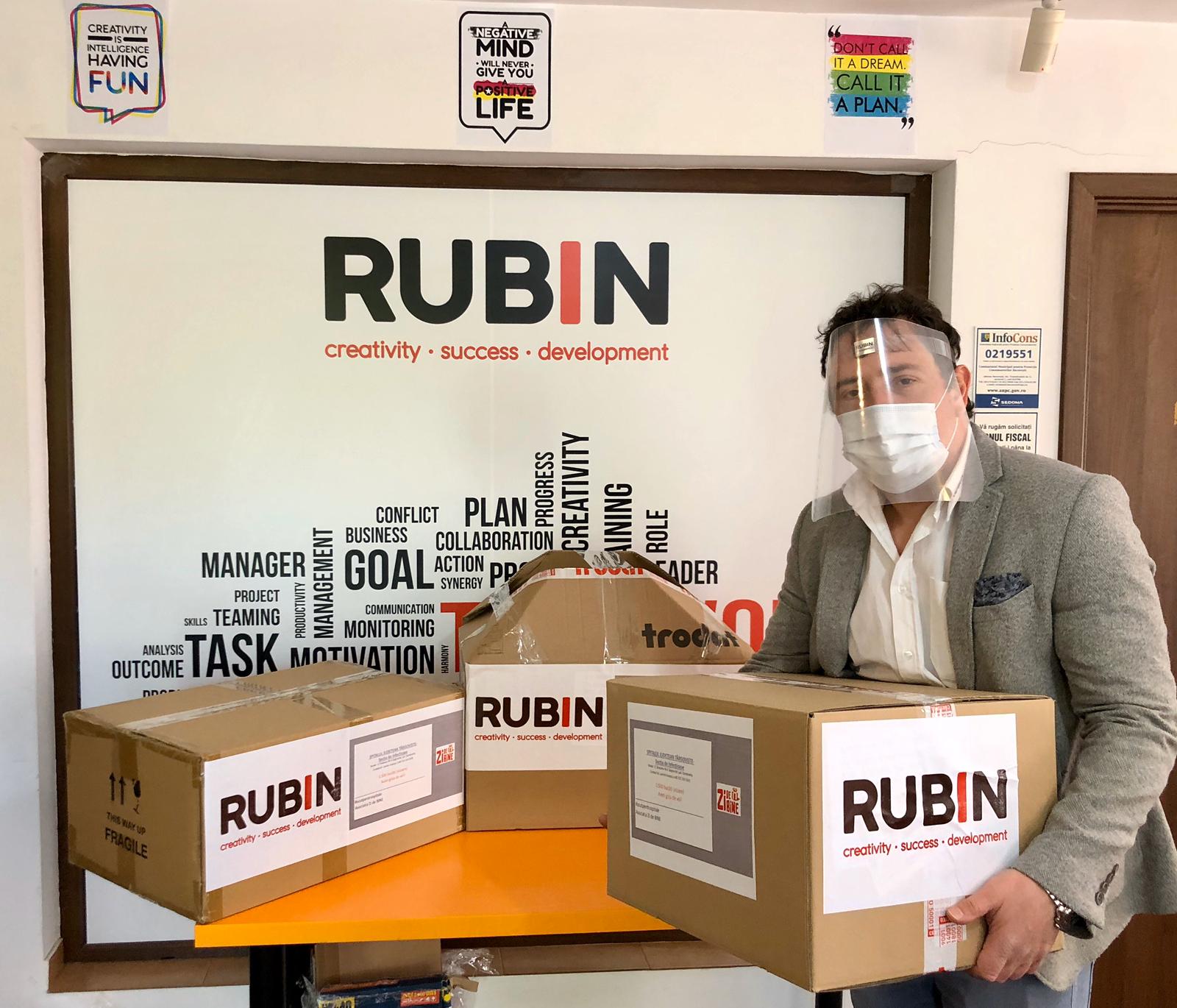 Rubin 2000 se alătură campaniei campania #scutpentruspitale şi începe producţia a 50.000 viziere pe care le va dona