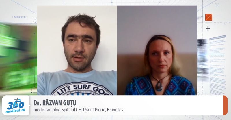 [VIDEO] Exclusiv Dr. Răzvan Guţu, radiolog în Belgia: Ne permitem să iradiem toţi pacienţii suspecţi de COVID-19