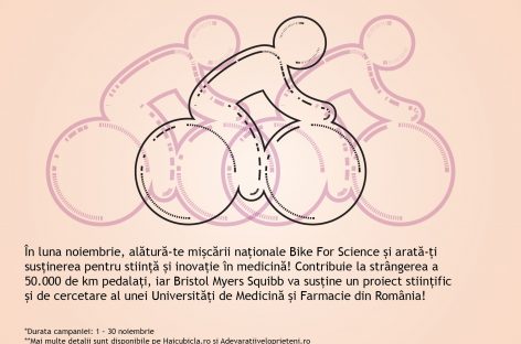 Bike For Science, un grant pentru universităţile de medicină şi farmacie din România