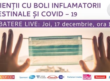 Studiu: Aproape două treimi dintre pacienții cu boli inflamatorii intestinale din România afirmă că au primit de la medicul lor curant recomandări specifice în perioada pandemiei de Covid-19