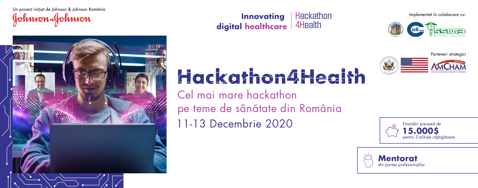 Câştigătorii Hackathon4Health 2020, proiecte cu impact real în inovaţia digitală a sistemului de sănătate din România