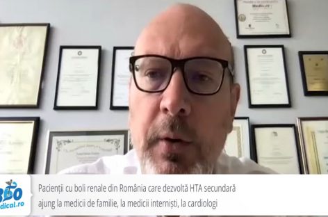 [VIDEO] Prof. dr. Adrian Covic: Binomul hipertensiune arterială-boală cronică de rinichi este o combinaţie nefastă, reprezintă vârful de lance al bolilor cronice