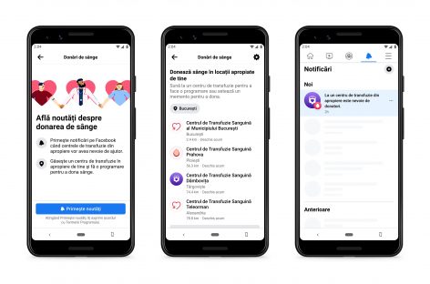 Facebook şi Institutul Naţional de Hematologie Transfuzională, parteneriat pentru creşterea donărilor de sânge din România