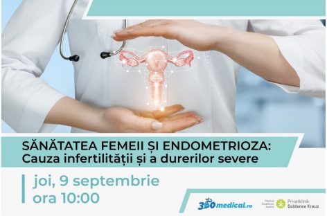 Webinar: Sănătatea femeii şi endometrioza: cauza infertilităţii şi a durerilor severe