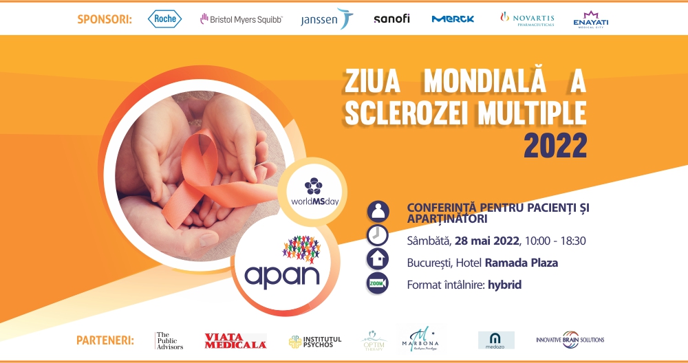 APAN selectează pacienţi cu scleroză multiplă pentru campania ,,Abordarea holistică şi recuperarea începe acum!”