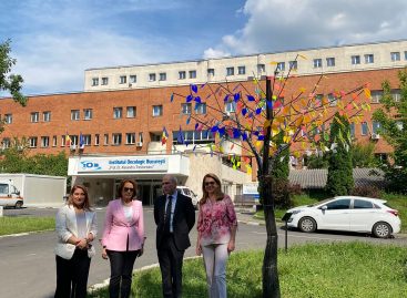 Copacul Luminii – Instalație urbană modernă la Institutul Oncologic București inaugurată pentru a marca Ziua Națională a Supraviețuitorilor de Cancer