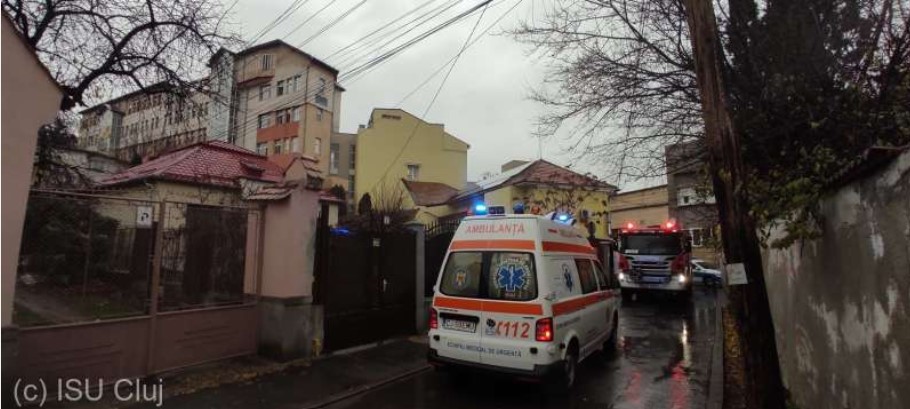 Incendiu la o secţie a Spitalului pentru Copii din Cluj. Pacienţii au fost evacuaţi în siguranţă