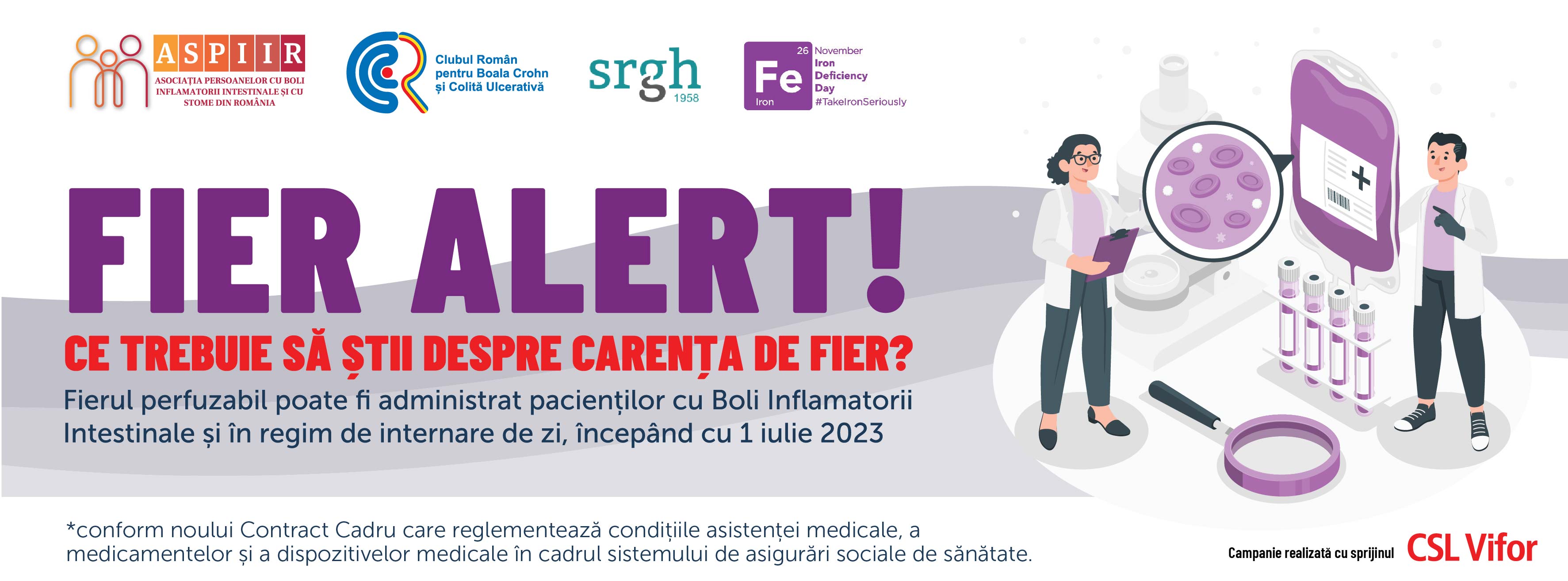 Ziua Mondială a Carenţei de Fier 2023 Fier Alert! Campanie de informare privind Carenţa de Fier şi implicaţiile acesteia