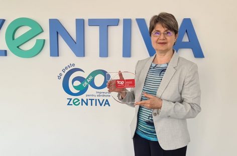 Zentiva România primeşte, pentru a treia oară consecutiv, certificarea Top Employer, confirmând angajamentul companiei faţă de angajaţi