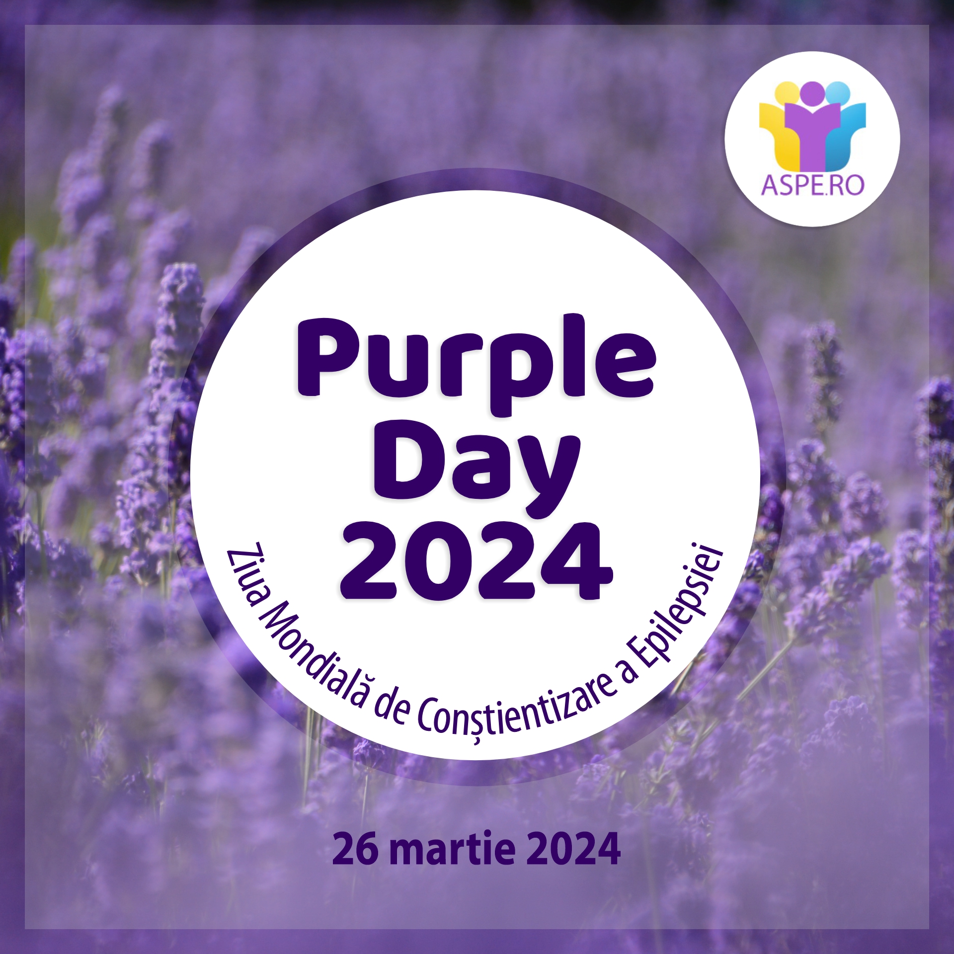 Ziua Mondială de Conştientizare a Epilepsiei (Purple Day), celebrată în fiecare an pe data de 26 martie