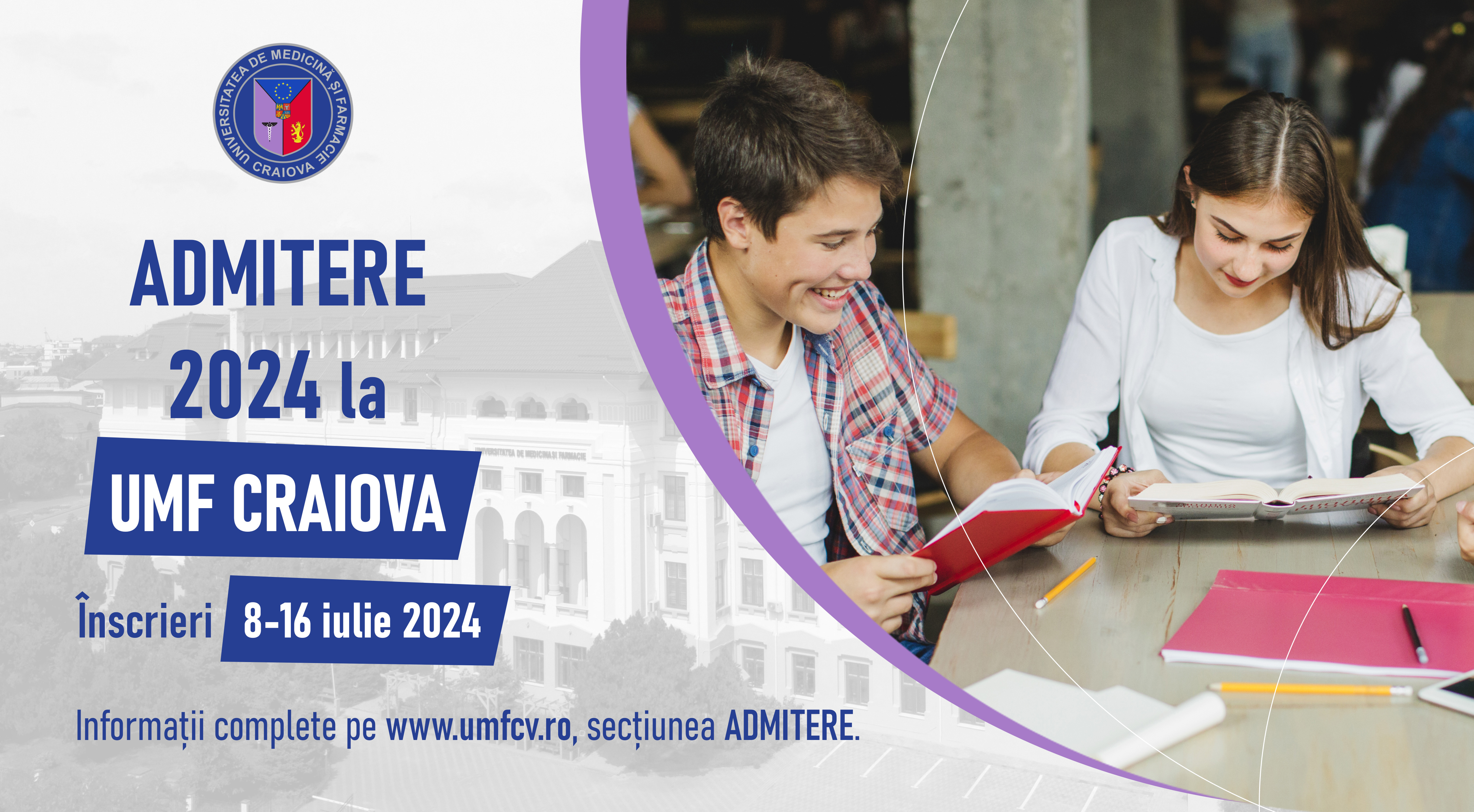 860 de locuri la examenul de admitere la UMF Craiova