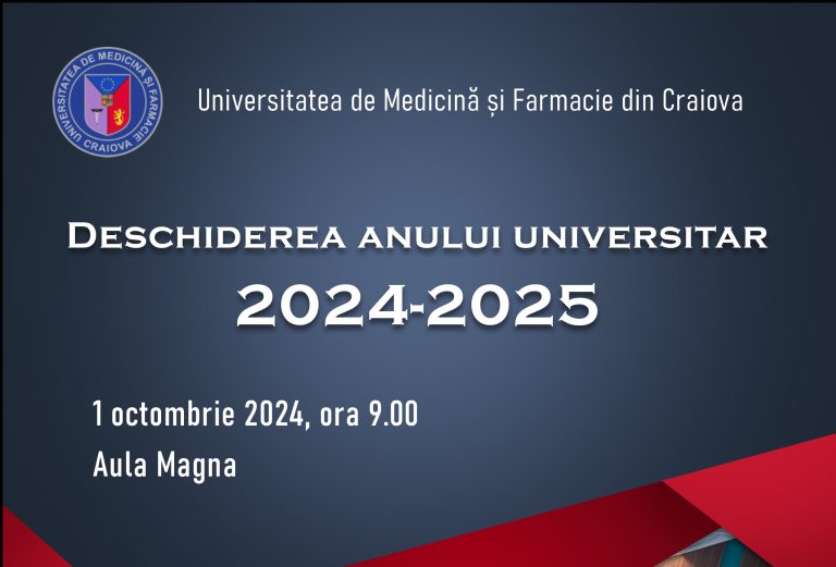 Deschiderea anului universitar 2024-2025 la UMF Craiova